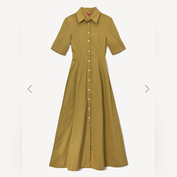 STAUD JOAN MAXI DRESS KHAKI - Picture 6 of 10